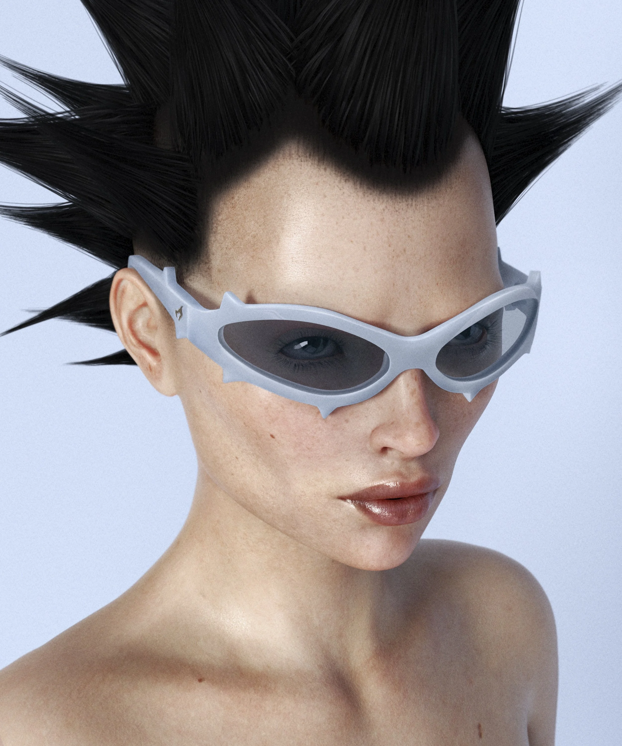 SPIKE / MILKY BLUE / BLUE LENSES — MAUSTEIN